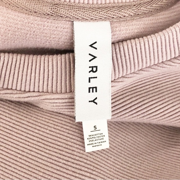 Varley Anthropologie manning ribbed crewneck oversized sweatshirt - Picture 6 of 10